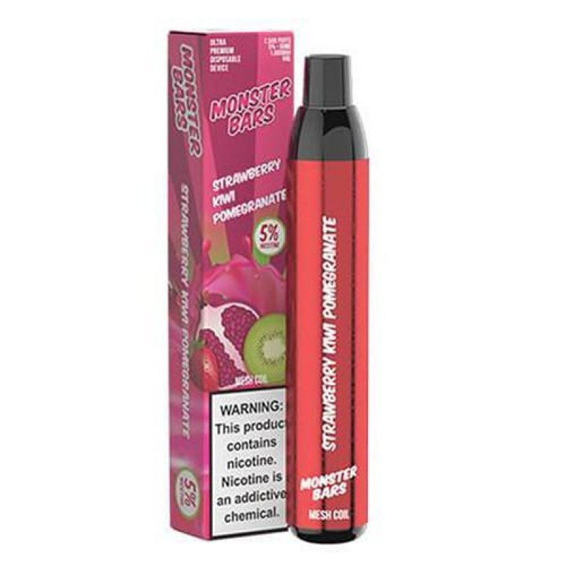 Monster Bars Strawberry Kiwi Pomegranate Disposable Vape Pen