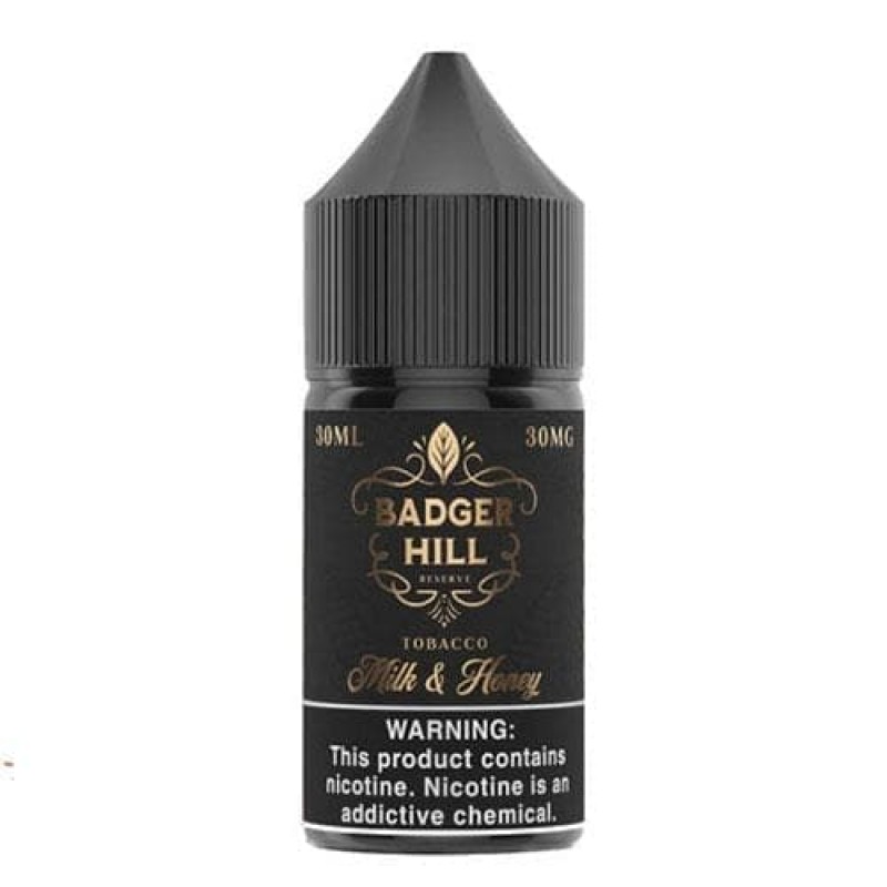 Badger Hill Reserve Salts Milk & Honey eJuice